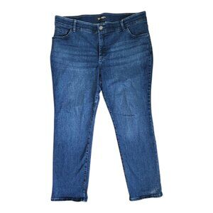 Lee Jeans‎ Womens Plus Size 20W Blue Denim Regular Fit Straight Leg Flex Motion